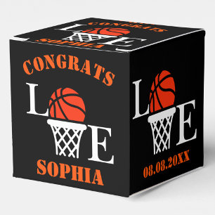 Personalised Basketball Hoops, Basketball Player Favour Box