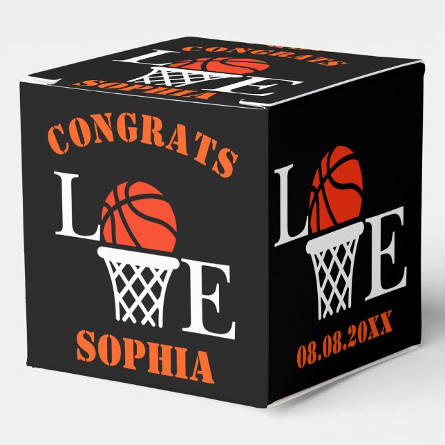 Personalised Basketball Hoops, Basketball Player Favour Box (Creator Uploaded)