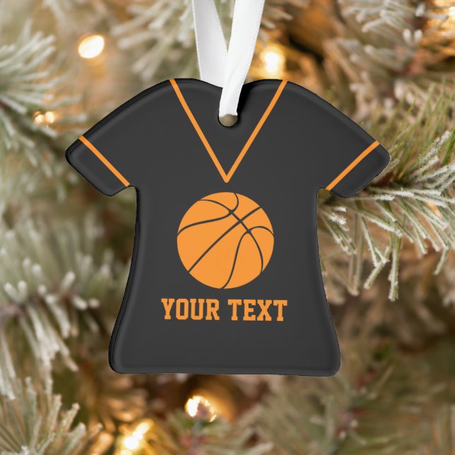 Personalised Basketball Jersey custom name Ornamen Ornament (Tree)