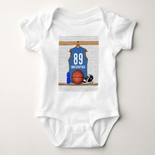 Personalised Basketball Jersey (LBO) Baby Bodysuit
