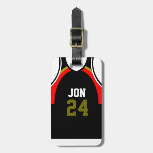 Personalised BasketBall Jersey Luggage Tag