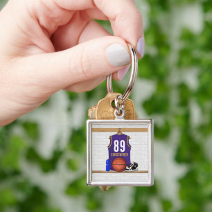 Personalised  Basketball Jersey (PG) Key Ring