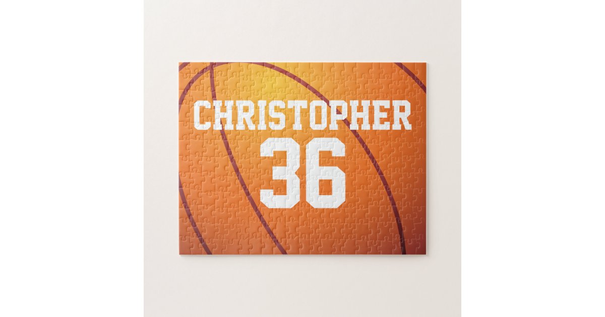 Personalised Basketball Jigsaw Puzzle Zazzle