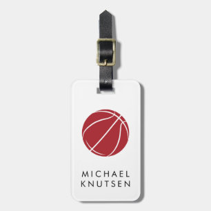 Personalised Basketball  Luggage Tag