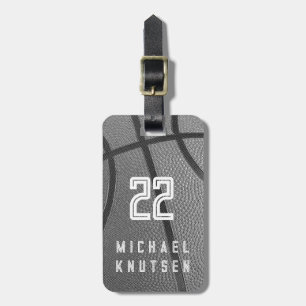 Personalised Basketball  Luggage Tag