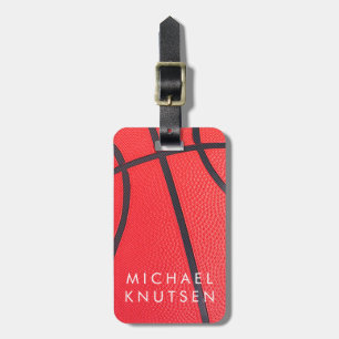 Personalised Basketball  Luggage Tag