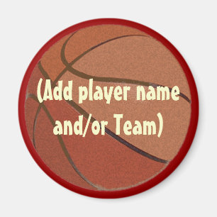 Personalised Basketball Magent Magnet