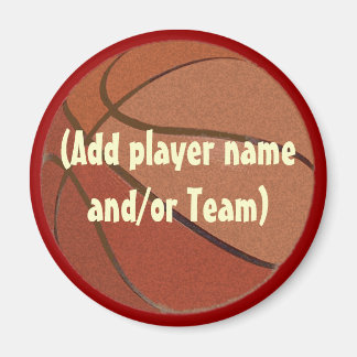 Personalised Basketball Magent Magnet