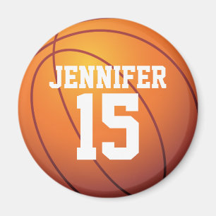 Personalised Basketball Magnet