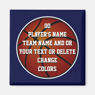 Personalised Basketball Magnets, BULK or Buy One Magnet