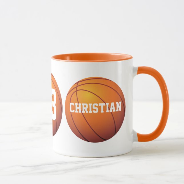 Personalised Basketball Mug (Right)
