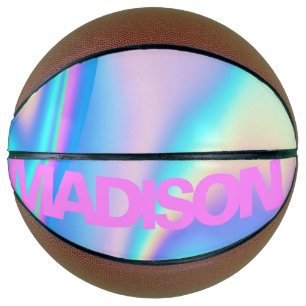Personalised Basketball Name Pink Girly Modern