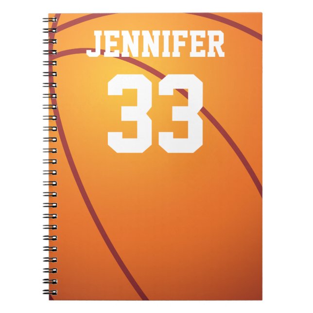 Personalised Basketball Notebook (Front)