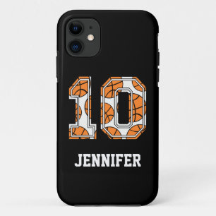 Personalised Basketball Number 10 iPhone 11 Case