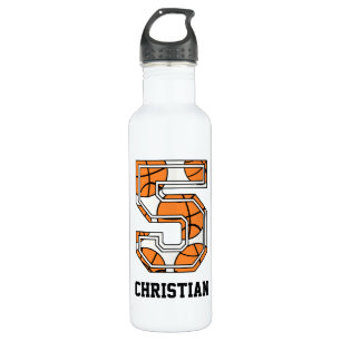 Personalised Basketball Number 5 710 Ml Water Bottle