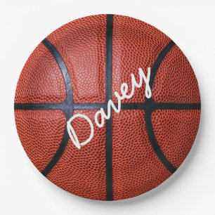 Personalised Basketball Paper Plate