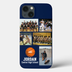Personalised Basketball Photo Collage Name Team # Case-Mate iPhone Case