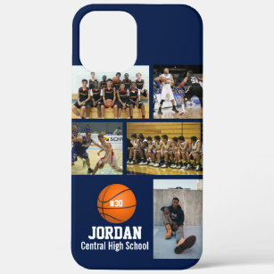 Personalised Basketball Photo Collage Name Team # Case-Mate iPhone Case