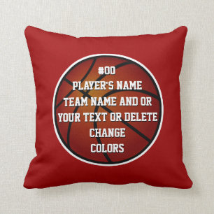 Personalised Basketball Pillows Your COLORS, TEXT