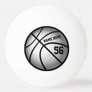 Personalised Basketball Ping Pong Balls Your Text