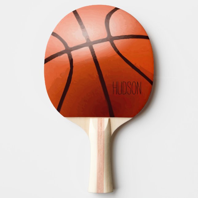 Personalised Basketball Ping Pong Paddle (Front)