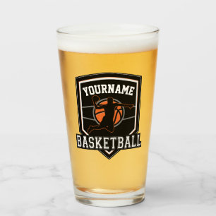 Personalised Basketball Player NAME Slam Dunk Team Glass
