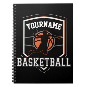Personalised Basketball Player NAME Slam Dunk Team Notebook