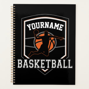 Personalised Basketball Player NAME Slam Dunk Team Planner