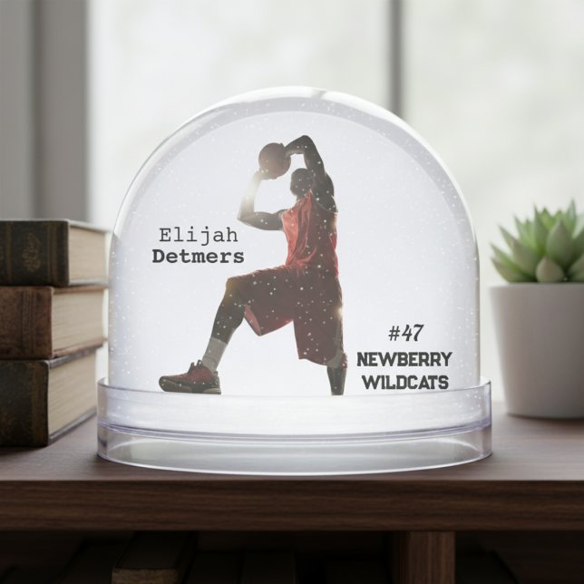  Personalised Basketball Player Snow Globe (Personalized Basketball Player Snow Globe)
