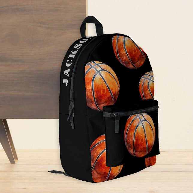 Personalised Basketball  Printed Backpack (Creator Uploaded)