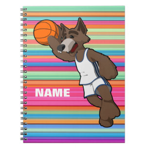 Personalised Basketball Spiral Notebook