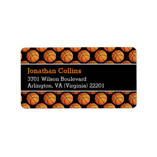 Personalised Basketball   Sport Label