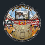 Personalised Basketball Stadium House Dartboard<br><div class="desc">An awesome basketball inspired dartboard. Features a fun array of basketball targets,  players,  and imagery. Great for traditional dart games or for making ones of your own! Fully customisable! Enjoy!</div>