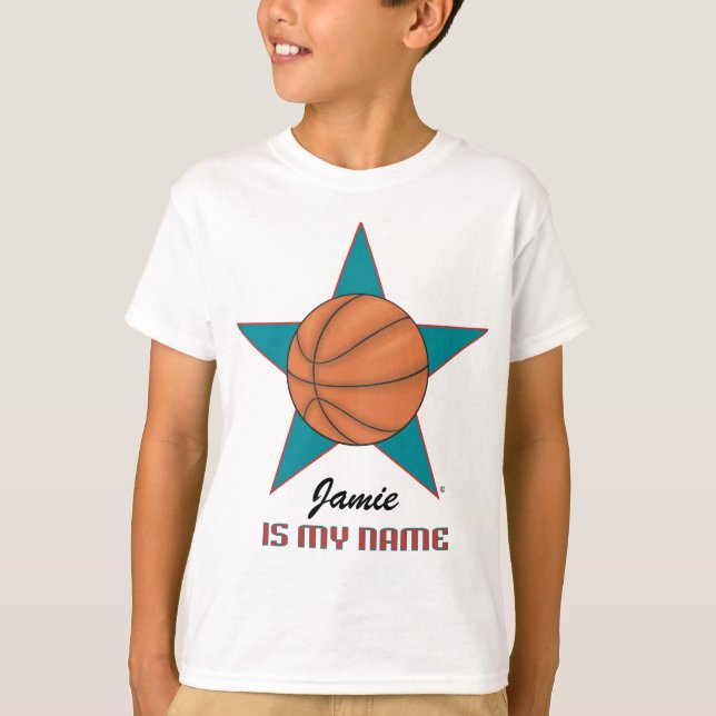 Personalised Basketball Star T-Shirt (Front)