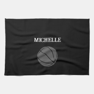 Personalised Basketball Tea Towel
