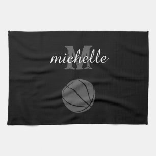 Personalised Basketball Tea Towel