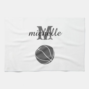 Personalised Basketball Tea Towel