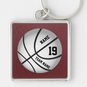 Personalised Basketball Team Gift Ideas Key Ring