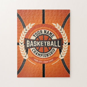 Personalised Basketball Team Player Custom Athlete Jigsaw Puzzle
