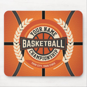 Personalised Basketball Team Player Custom Athlete Mouse Mat