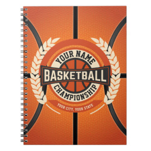 Personalised Basketball Team Player Custom Athlete Notebook