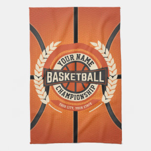 Personalised Basketball Team Player Custom Athlete Tea Towel