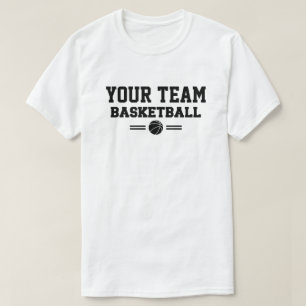 Personalised Basketball Team Template T-Shirt