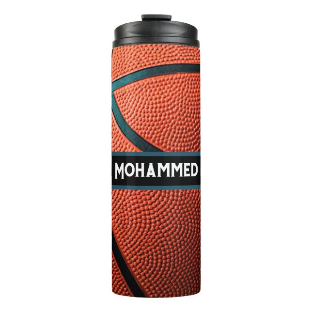 Personalised Basketball Water Bottle Custom Sport (Front)