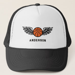 Personalised Basketball Wings Trucker Hat name