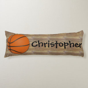 Personalised Basketball Wood Floor Body Cushion