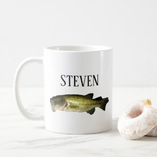Personalised Bass Fish Coffee Mug