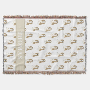 Personalised Basset Hound Throw Blanket