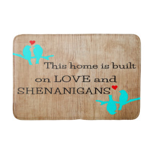 personalised bath mat