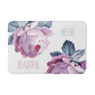 Personalised bath mat Hello beautiful